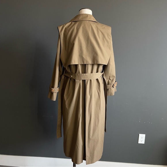 Vintage Sanyo Camel Trench Coat Old Money Quiet Luxury Longline Minimalist - Picture 6 of 10